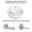 Türklinkenpuffer - 8er Set Türstopper Klinke, Transparente Türstopper für Türklinke, Türgriff und Fensterklinke Anschlagdämpfer Stopper zum Schutz vor Macken, Ø18mm, Für die meisten Türgriffe Geeignet