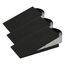 Westcott Türstopper in Keilform Schwarz | Gummi Türstopper mit Edelstahl Griff | Rutschfeste Unterfläche | Passend für alle Türen und Böden | 12cm x 5cm x 3cm | E-19000 00 (Packung mit 3)
