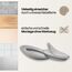 Bumms Türstopper für Boden und Wand Grau selbstklebend ohne bohren [10 Stück] - Ø 60 mm - Wandpuffer für Wandschutz aus Gummi - Türpuffer für Türanschlag, Türgriffschutz bei Wänden