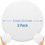 Strongest Wall Door Handle Stopper 12.7 cm Set 3 Pieces of White Rubber Knob