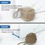 Forecronic Rope Knot Türstopper dekorative nautische handgefertigt mit Griff, Jute beschwert Innenraum Türstopper Seemannsknoten für Tür und Fenster - Quadratisch (12.7x12.7cm, 2kg)