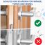 Buenotec Türstopper Klinke, 8 Stück Türklinkenpuffer Transparente Doppel Türstopper Türklinke – Türgriff Stopper Hochelastische Türgriff Schutz Von Wänden und Möbeln, Geeignet für Ø15mm-Ø18mm Türgriff
