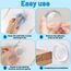 Royouzi 6 Stück Türstopper Wand - Türklinkenpuffer 40 X 8 MM Transparent - Türpuffer Wandschutz Türklinke Gummipuffer Selbstklebend - Door Stopper Für Bad, Tür, Wände