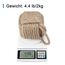 Forecronic Rope Knot Türstopper dekorative nautische handgefertigt mit Griff, Jute beschwert Innenraum Türstopper Seemannsknoten für Tür und Fenster - Quadratisch (12.7x12.7cm, 2kg)