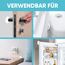 Strongest Home Wand-Türgriff-Stopper 4cm 7-teiliges Set mit weißem Silikon-Türknauf, runde Wandschutzplatte, Wandschutz für Türgriff, selbstklebend