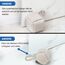 Forecronic Rope Knot Türstopper dekorative nautische handgefertigt mit Griff, beschwert Innenraum quadratische Türstopper Seemannsknoten für Tür und Fenster - Beige (12.7x12.7cm, 2kg)