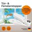 Vlippy Tür- & Fensterstopper 2 Stück | Verhindert das Zuschlagen von Fenstern & Türen, endlich Lüften ohne Sorge | Einfache Montage ohne Bohren - einfach kleben, vlippen, fertig