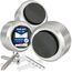 PLURI - Premium Türstopper Wand Edelstahl [3er Set] - GRATIS Befestigungsmaterial, Wandmontage mit Schrauben & Dübeln – Gummi-Puffer schützt Türgriff, Türklinke und Wand