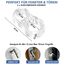 Buenotec Türstopper Klinke, 8 Stück Türklinkenpuffer Transparente Doppel Türstopper Türklinke – Türgriff Stopper Hochelastische Türgriff Schutz Von Wänden und Möbeln, Geeignet für Ø15mm-Ø18mm Türgriff