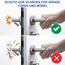Türklinkenpuffer - 8er Set Türstopper Klinke, Transparente Türstopper für Türklinke, Türgriff und Fensterklinke Anschlagdämpfer Stopper zum Schutz vor Macken, Ø18mm, Für die meisten Türgriffe Geeignet