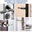 Türklinkenpuffer - 8er Set Türstopper Klinke, Transparente Türstopper für Türklinke, Türgriff und Fensterklinke Anschlagdämpfer Stopper zum Schutz vor Macken, Ø18mm, Für die meisten Türgriffe Geeignet