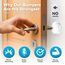 Strongest Home Wand- & Türgriffstopper 5,1 cm Set mit 10 Stück Klar Gummi Türknauf Runde Wandschild Kissen Leise Wandschutz für Türgriff Guard Door Bumper Selbstklebend