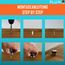 PLURI - Premium Türstopper Boden Edelstahl [10er Set] - GRATIS Befestigungsmaterial, Bodentürstopper zum Schrauben inkl. Schrauben & Dübel – Gummi-Puffer schützt Türgriff, Türklinke und Wand