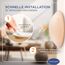 homeXpert Türstopper Wand Beige selbstklebend [10 Stück] - Ø 40 mm - kleiner Wandpuffer für Wandschutz - Türpuffer Wand für Türanschlag, Türgriffschutz, Türklinken Stopper