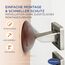 homeXpert Türstopper Wand Braun selbstklebend [10 Stück] - Ø 40 mm - kleiner Wandpuffer für Wandschutz - Türpuffer Wand für Türanschlag, Türgriffschutz, Türklinken Stopper