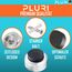 PLURI - Premium Türstopper Wand Edelstahl [10er Set] - GRATIS Befestigungsmaterial, Wandmontage mit Schrauben & Dübeln – Gummi-Puffer schützt Türgriff, Türklinke und Wand