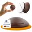 homeXpert Türstopper Wand Braun selbstklebend [10 Stück] - Ø 40 mm - kleiner Wandpuffer für Wandschutz - Türpuffer Wand für Türanschlag, Türgriffschutz, Türklinken Stopper