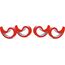 Stoppy, Stoppi, Fensterstopper, Türstopper, Türkeil, Türhaken, Fensterklammer, 4er Set (erhältlich in 14 Farben) (rot)