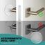 shinfly Türstopper Wand Selbstklebend, 6 Stück 40x9 mm Türpuffer Wand Bummsinchen, Wandschutz für Verschiedene Oberflächen, Wandtürstopper, Türgriffschutz bei Wänden, Vermeidet Effektiv Lärm