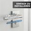 shinfly 12er Set Türstopper Klinke, Transparente PVC Türklinkenpuffer, Hochelastische Door Stopper, Wände und Türgriff Schutz, Ø18mm, Geeignet für Ø17mm-Ø20mm Türgriffe