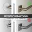 shinfly Türstopper Wand Selbstklebend - 18 stück Wandtürstopper, 40x9 mm -wandschutz, Door stopper Türen und Wände, Türstopper Wand selbstklebend für Schlafzimmer und Küche (transparent)