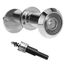 Türspion mit Sichtschutz 200° Weitwinkel Optische Glaslinsen Bohrloch Ø 16mm Spion mit Bohrer Einstellbare Länge Türspion für 35-60mm Dicke Türen (Silber)