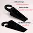 HOPS 5er Set Türstopper Boden - Türkeil, Door Stopper, Kunststoff Keile, Schwarz, Türhalter, Gummi