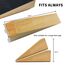 2er Pack Holz-Türstopper - Rutschfeste Türstopper boden für alle Türtypen und Oberflächen - Jeder Türkeile 2 Zoll dick, 6,3 Zoll lang mit Gummi - Door Stopper