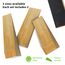 2er Pack Holz-Türstopper - Rutschfeste Türstoppers boden für alle Türtypen und Oberflächen - Jeder Türkeile 1,4 Zoll dick, 4,3 Zoll lang mit Gummi - Door Stopper