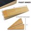 2er Pack Holz-Türstopper - Fester Türstopper boden -Rutschfeste Türstoppers boden für alle Türtypen und Böden - Jeder Türkeile 2 Zoll dick, 6,3 Zoll lang mit Gummi - Door Stopper