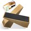 2er Pack Holz-Türstopper - Fester Türstopper boden -Rutschfeste Türstoppers boden für alle Türtypen und Böden - Jeder Türkeile 1,4 Zoll dick, 4,3 Zoll lang mit Gummi - Door Stopper