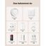 X-Sense Smart Rauchmelder WLAN mit Magnethalterung, vernetzter Feuermelder mit Basisstation SBS50, App-Funktion, Home-Assistant-kompatibel, austauschbare Batterie, XS0D-MR121