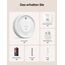 X-Sense Intelligenter Rauchmelder WLAN mit Magnethalterung, Funkrauchmelder smart, 10 Jahre Produktlebensdauer, Austauschbare Batterie, APP-Funktion erfordert die SBS50-Basisstation, XS0D-MR, 1 Stück