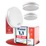 ALPENLUFT Rauchmelder 10 Jahre Batterie, Feuermelder Flach, Rauchwarnmelder, Brandmelder, | Ohne Bohren, Ohne LED Blinken - Rauch Brandschutz Brandmeldeanlage 3er Set