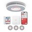 X-Sense Smarter Rauchmelder WLAN mit Sprachausgabe und 17 Standorten, Feuermelder, Rauchmelder vernetzt, 33 mm, Brandmelder mit SBS50 Basisstation, XS0B-MR31, 3 Stück