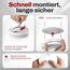 ALPENLUFT Rauchmelder 10 Jahre Batterie, Feuermelder Flach, Rauchwarnmelder, Brandmelder, | Ohne Bohren, Ohne LED Blinken - Rauch Brandschutz Brandmeldeanlage 3er Set