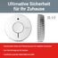 Fire Angel Optischer Rauchmelder - Q-Label - Rauchmelder mit 10 Jahre Batterie für Ihr Heim mit Test-/Stummschaltungstaste - Ersatz für Fire Angel ST-622/ST-620 - Feuermelder mit Frühwarnsystem - Weiß