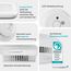 Homematic IP Access Point 2 + 2X Rauchwarnmelder mit Q-Label, Rauchmelder alarmiert lokal über die Sirene und per Push-Benachrichtigung in der Smartphone-App, integrierte LED-Notbeleuchtung