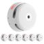 X-Sense Smart Rauchmelder XS01-M ohne SBS50 Basisstation, Zertifiziert nach EN 14604, Funkrauchmelder mit WLAN, vernetzbarer Feuermelder, kompatibel mit der X-Sense Home Security App, XS01-M, 6 Stück