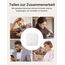 X-Sense Smart Home-Basisstation – Kompaktes Design, erfordert 2,4-GHz-WLAN, mit 2-in-1-Taste für Stummschaltung/Paarung, Modell SBS50
