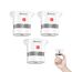 Heiman Mini Rauchmelder 3er Set – Red Dot Design Award, 10 Jahre Batterielaufzeit, EN14604, TÜV, CE, UKCA, DBI Zertifiziert, 85 dB Alarm, Feuermelder, Rauchwarnmelder mit fotoelektrischem Sensor