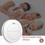 Safeliveo Rauchmelder ohne Blinkende LED, mit 10 Jahre Batterie, mit Klebepads，Mute Funktion, 85 dB Alarmton, Standalone Flacher Brandmelder für den Brandschutz zu Hause 1 Stück