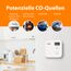 Smartwares CO-Melder - 10-Jahres-Batterie - LED-Bildschirm & Anzeige - Testknopf - FGA-13091