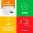 Smartwares Kohlenmonoxid melders, 10 Jahre Sensor, 1.5 Testsieger Wertung, mit Display und Testknopf - FGA-13042