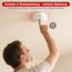 DAYTECH Rauchmelder 10 Jahre Batterie, Rauchwarnmelder Standalone Feuermelder, Flacher Brandmelder für den Brandschutz zu Hause Weiß (Weiß-5er)