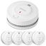 X-Sense Verbesserter Rauchmelder 10 Jahre Batterie, Feuermelder mit fotoelektrischem Sensor, EN14604 geprüfte Brandmelder, SD2J0AX, 5er Set