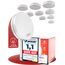 ALPENLUFT Rauchmelder 10 Jahre Batterie, Feuermelder Flach, Rauchwarnmelder, Brandmelder, | Ohne Bohren, Ohne LED Blinken - Rauch Brandschutz Brandmeldeanlage 10er Set