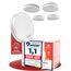 ALPENLUFT Rauchmelder 10 Jahre Batterie, Feuermelder Flach, Rauchwarnmelder, Brandmelder, | Ohne Bohren, Ohne LED Blinken - Rauch Brandschutz Brandmeldeanlage 5er Set
