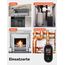 MOES Kohlenmonoxid- und Gasmelder mit Stecker, 4-in-1 CO-Melder mit Temperatur- & Luftfeuchtigkeitssensor, mit akustischem Alarm für LPG, Propan, Methan, Ethan & CO – für Haus & Wohnmobil geeignet