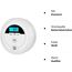 Kohlenmonoxid-Detektor, CO-Detektor mit digitaler LCD-Anzeige und akustischen Alarmen Carbon Monoxide Alarms Batteriebetrieben